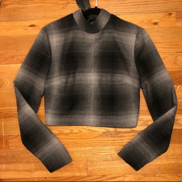 Zimmermann Plaid Wool Crop Top 🖤 - Picture 3 of 8